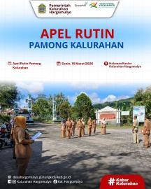 APEL RUTIN PAMONG KALURAHAN HARGOMULYO